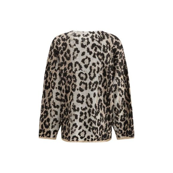 R13 Leopard Boyfriend Women's Cardigan - Picture 2 of 3